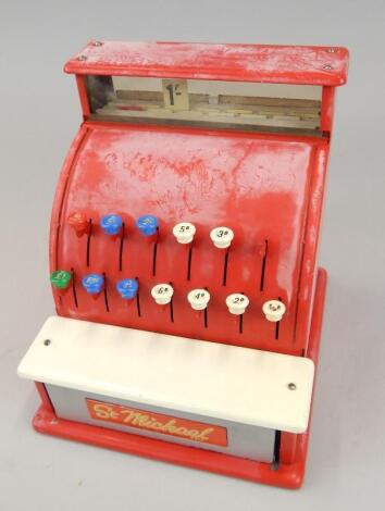 A child's toy cash register