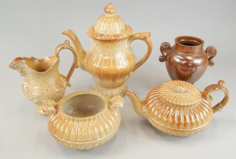 Various items of 19thC stoneware