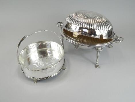 Two items of silver plate