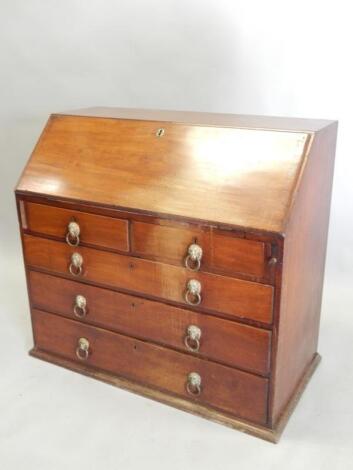 A George III mahogany bureau