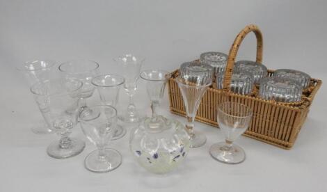 Various 19thC and later glasses