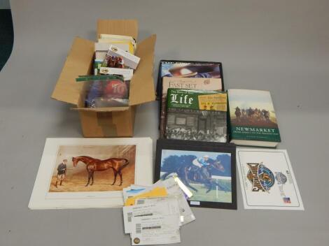 A quantity of horse racing ephemera