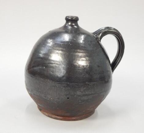 A stoneware flagon