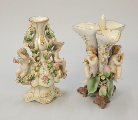 Two 20thC Continental porcelain pieces