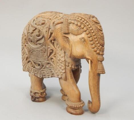 An Indian hardwood elephant