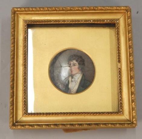 An early 19thC porcelain plaque