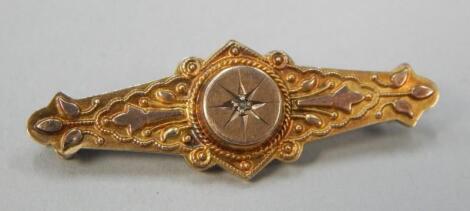 A Victorian bar brooch