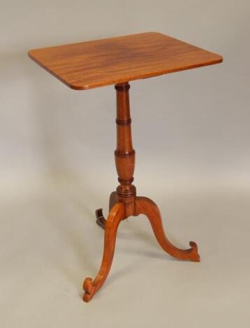 A mahogany occasional table