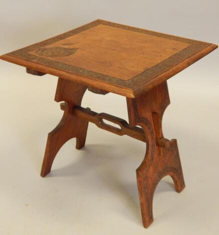 An Eastern hardwood occasional table