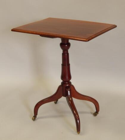 A 19thC mahogany occasional table