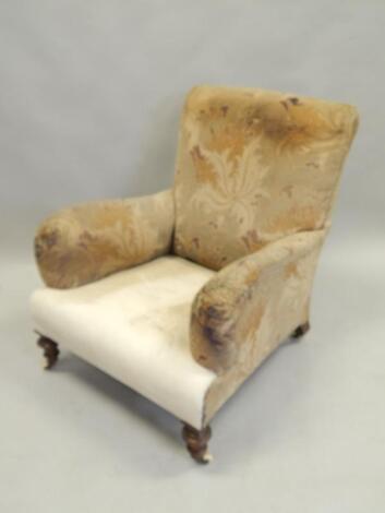 A Victorian walnut armchair