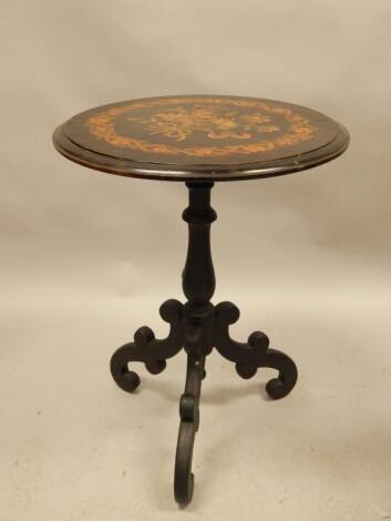 A Victorian ebonised occasional table