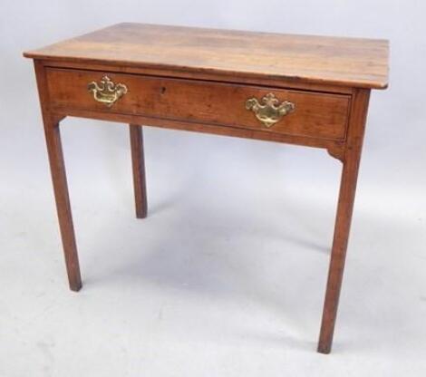 A late 18thC / early 19thC fruit wood side table