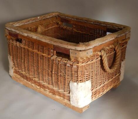 An industrial basket