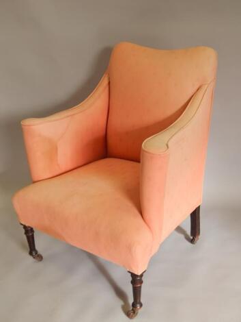 A 19thC mahogany armchair