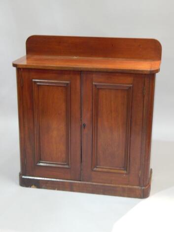 A mahogany side cabinet