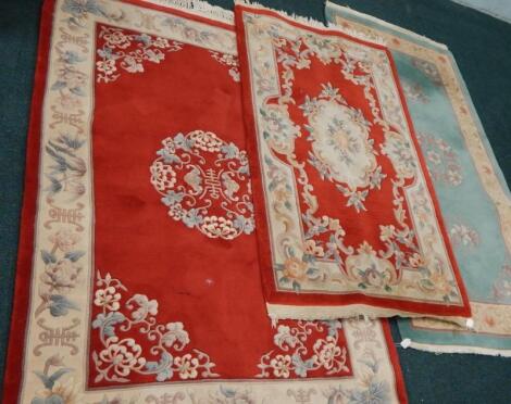 Three late 20thC Chinese rugs