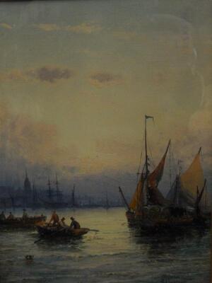 William Anslow Thornley (act. 1858-1898). Masted ships and steamer - 2