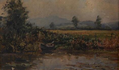 Henry Howard (19th/20thC). The Pool at Clauland? oil on board