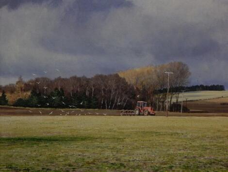 Malcolm Doughty (20thC). Spring Ploughing