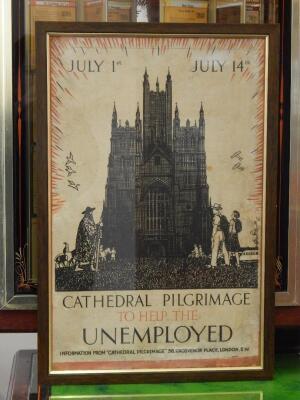 20thC British School. Cathedral pilgrimage to help the unemployed - 2