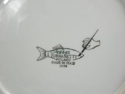 A set of four Fornasetti designed porcelain plates - 4