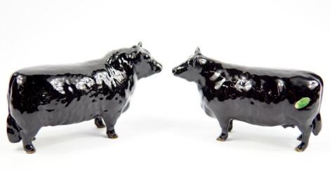 A Beswick figure of an Aberdeen Angus Bull