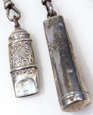 A Victorian silver chatelaine - 3