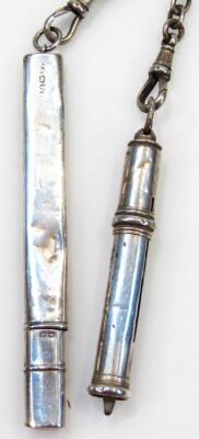 A Victorian silver chatelaine - 4