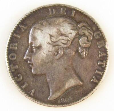 A Victorian 1844 silver crown