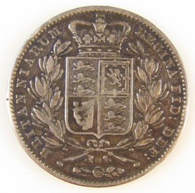 A Victorian 1844 silver crown - 2