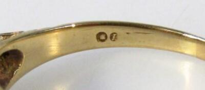 A hallmarked ladies dress ring - 2