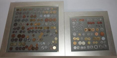 A collection of foreign coinage