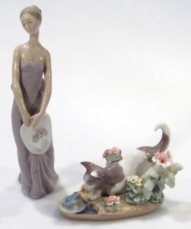 A Lladro figure El Gato Y La Rana