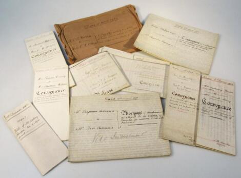 Various indentures conveyance reports associated ephemera etc