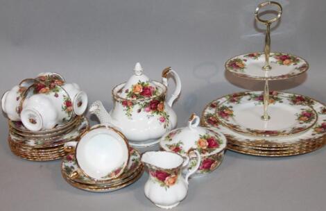 A Royal Albert Old Country Roses part tea service