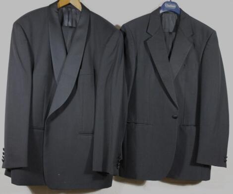 A gentleman's single breasted evening jacket and trousers