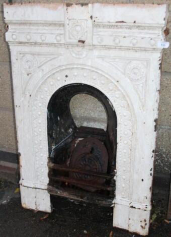 A late 19thC cast iron fire surround