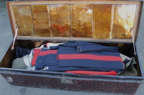 A late 19thC/early 20thC tin army war trunk