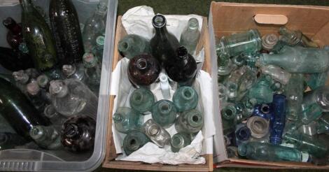 Various glass bottles