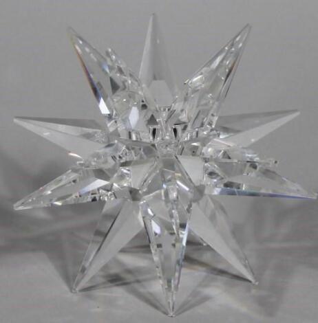 A Swarovski crystal star finial