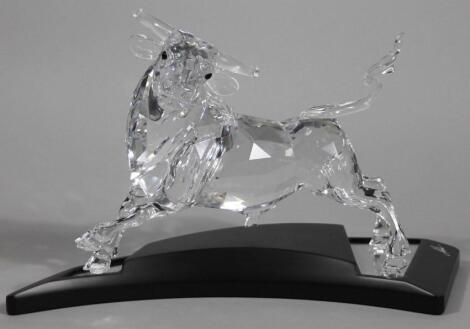 A Swarovski limited edition bull