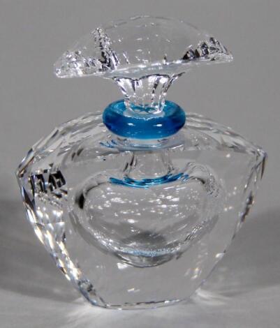 A Swarovski crystal two-coloured perfume atomiser