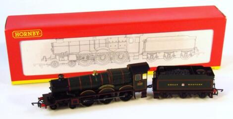 A Hornby OO gauge locomotive and tender