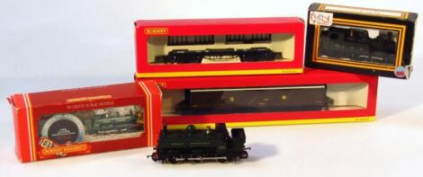 A Hornby Railways OO-gauge GWR scale model locomotive