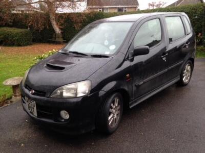 A Daihatsu YRV Turbo 130 hatchback