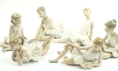 Six Nao porcelain figures of ballerinas