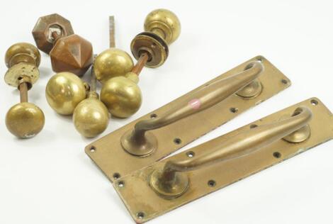 Brass door handles