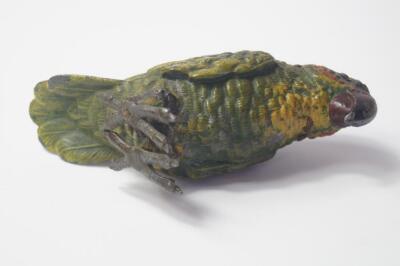 An early 20thC cold painted figure of a parrot - 4