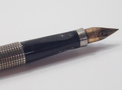 A Parker silver cased fountain pen - 3